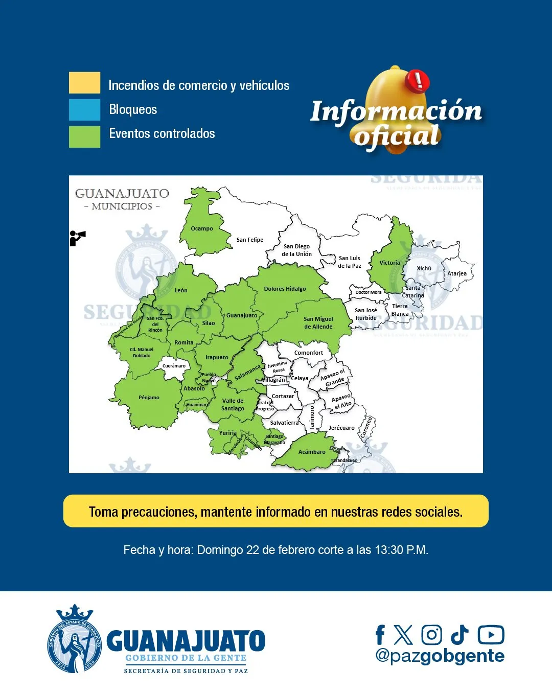Municipios con incendios