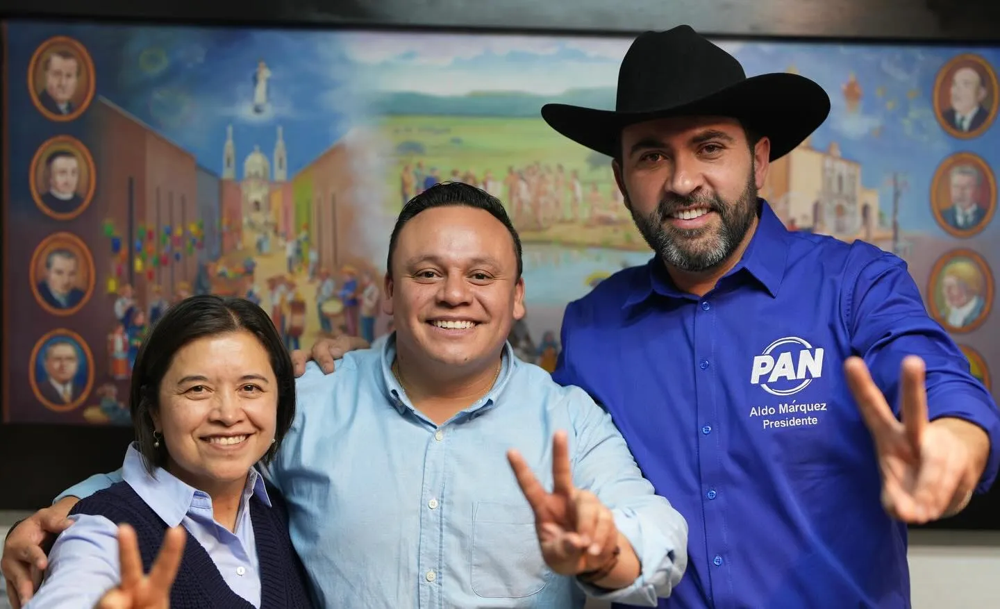 Juanita de la Cruz, Toño Navarro y Aldo Márquez