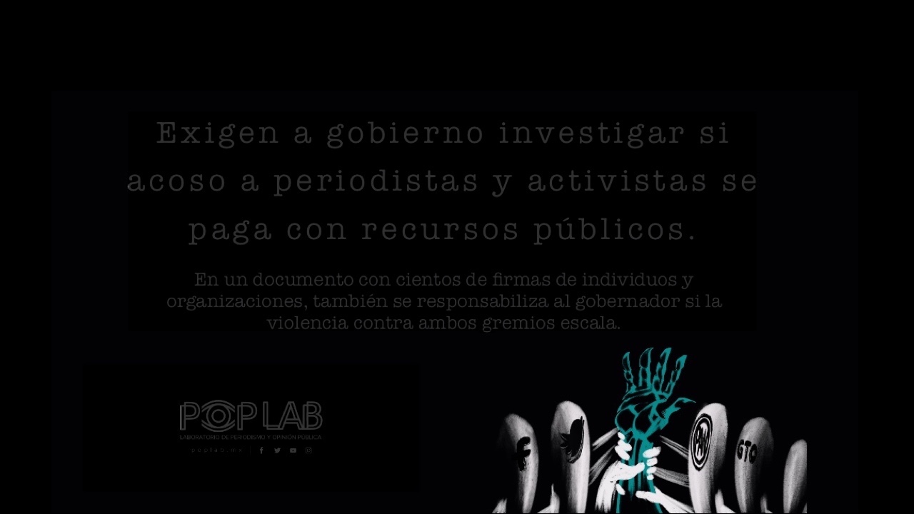 Solicitan al Consejo de Protección investigue acoso en redes a periodistas y personas defensoras de derechos humanos