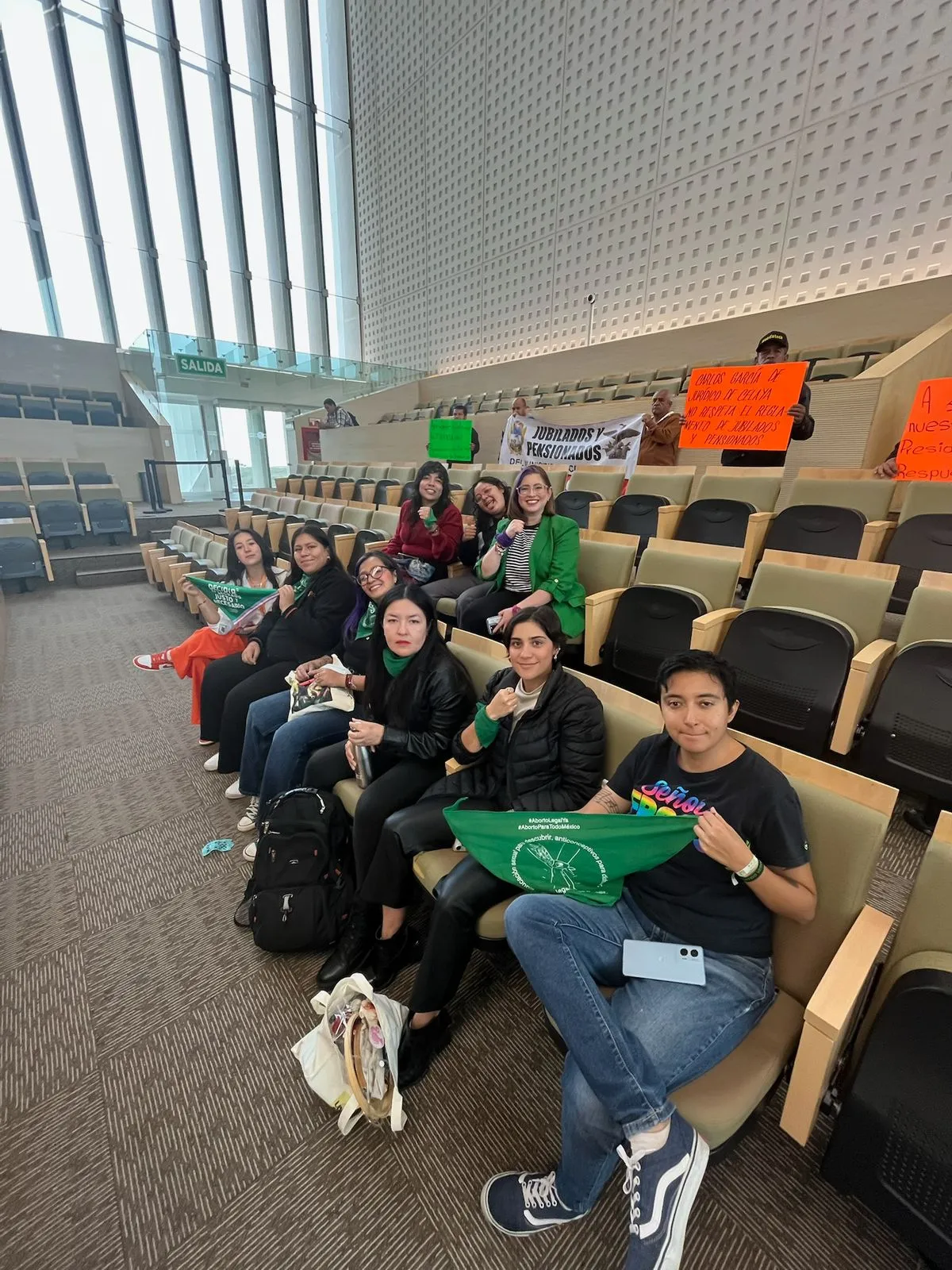 Sandra Pedroza con colectivas