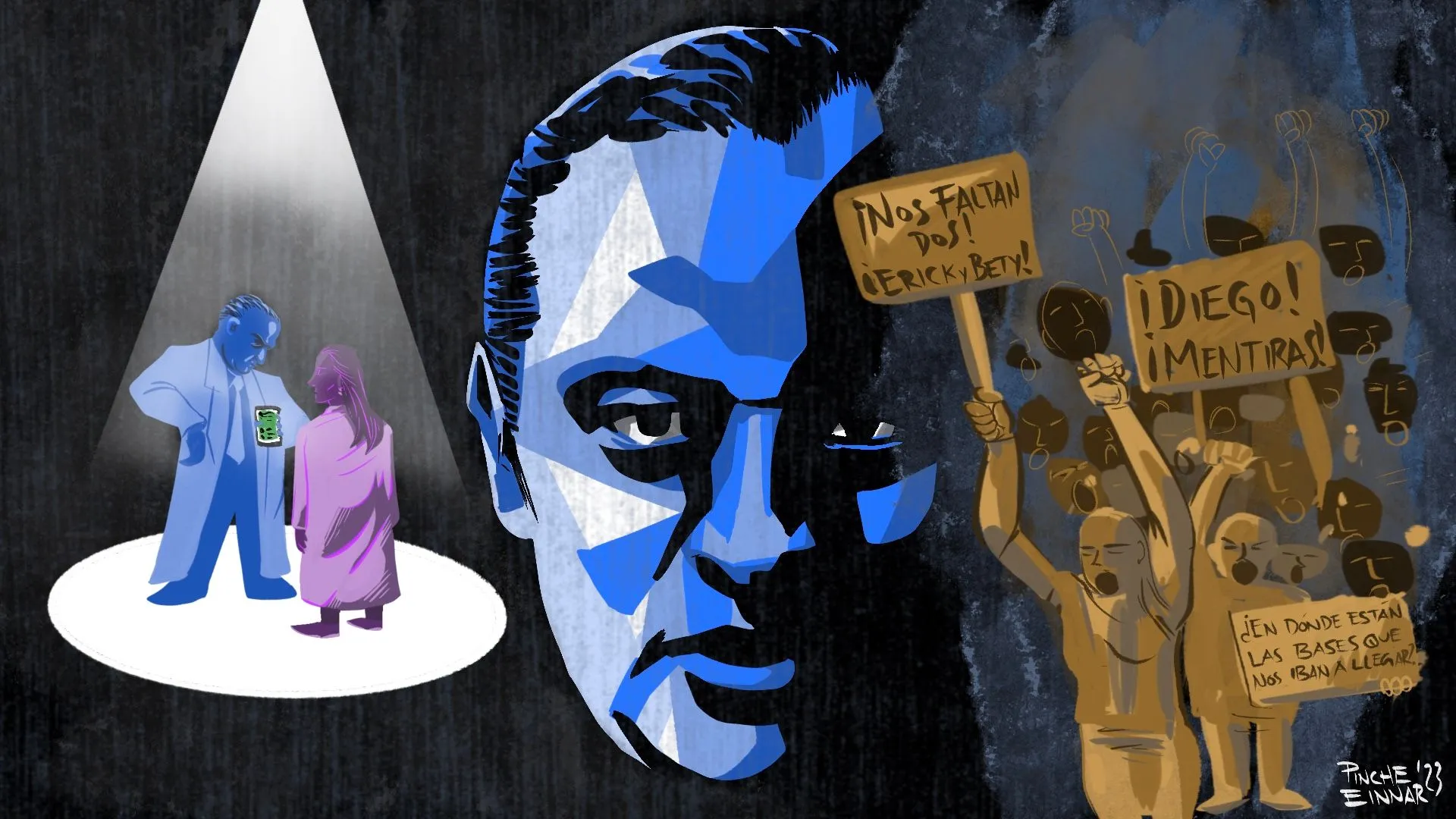 Violenta Daniel Díaz a enfermera e ignora movimiento de trabajadores de la salud