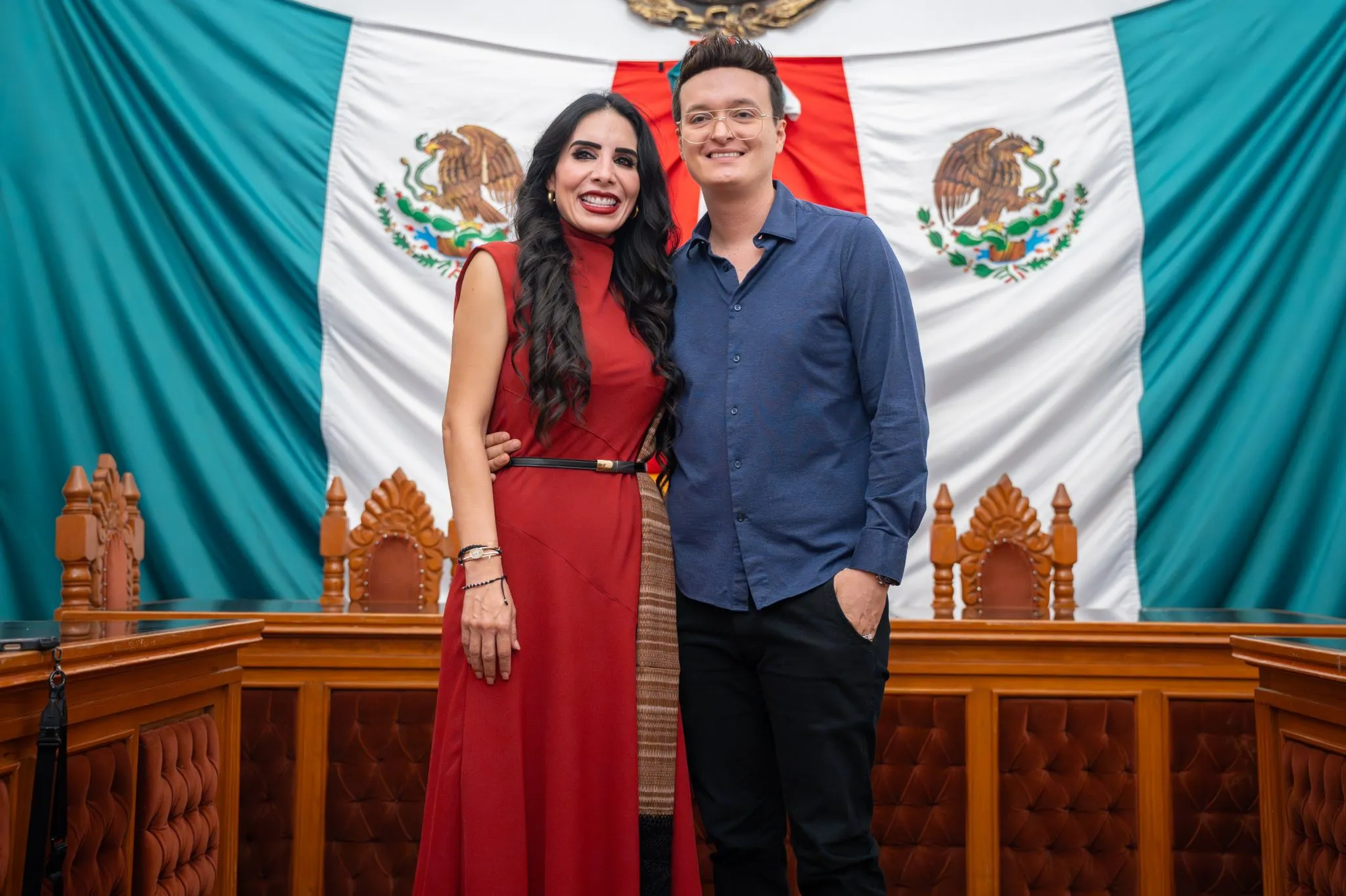 Alma Denisse con Edgar Molina