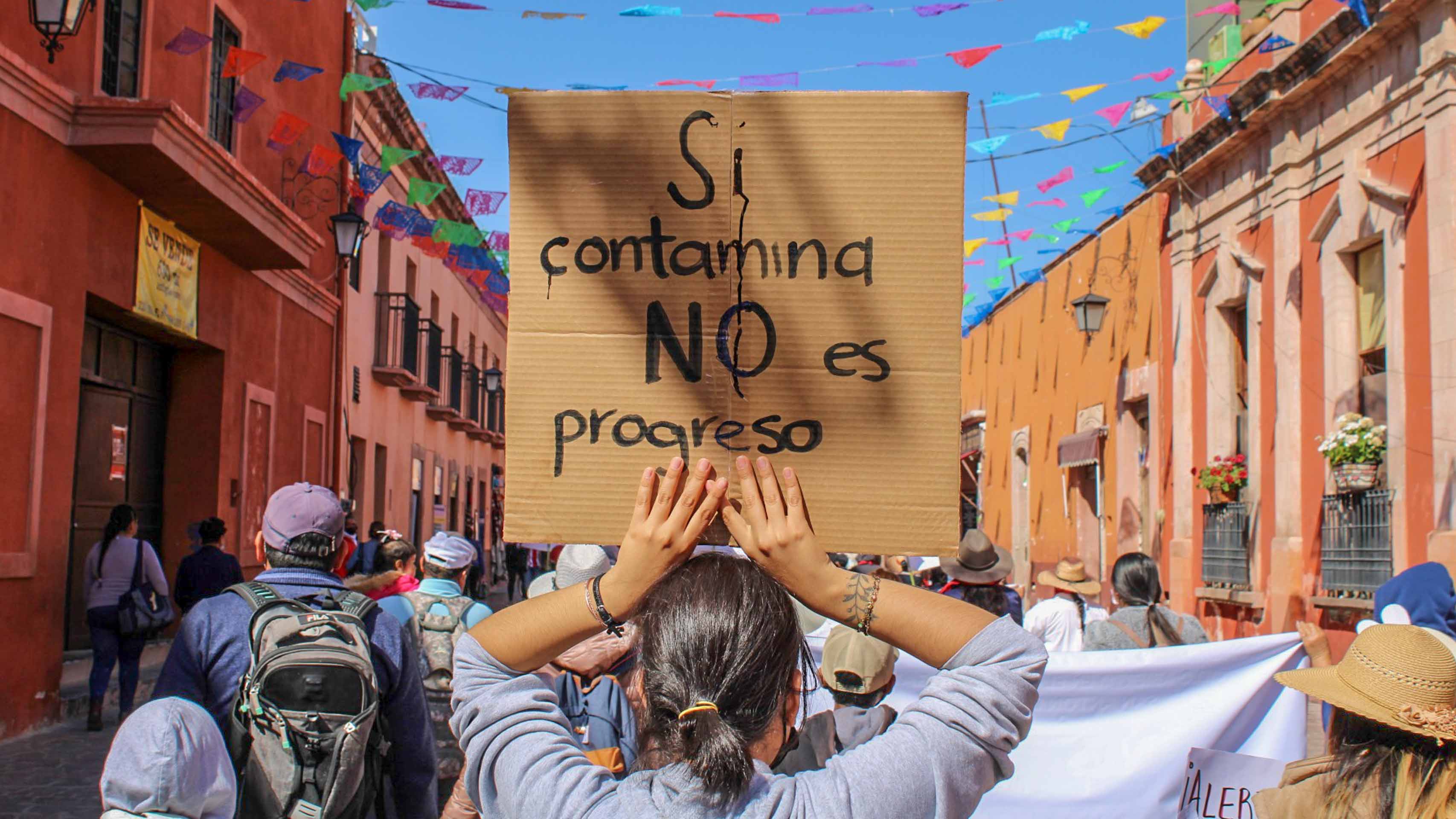 Marchan por alejar de Dolores Hidalgo el proyecto de mina a cielo abierto