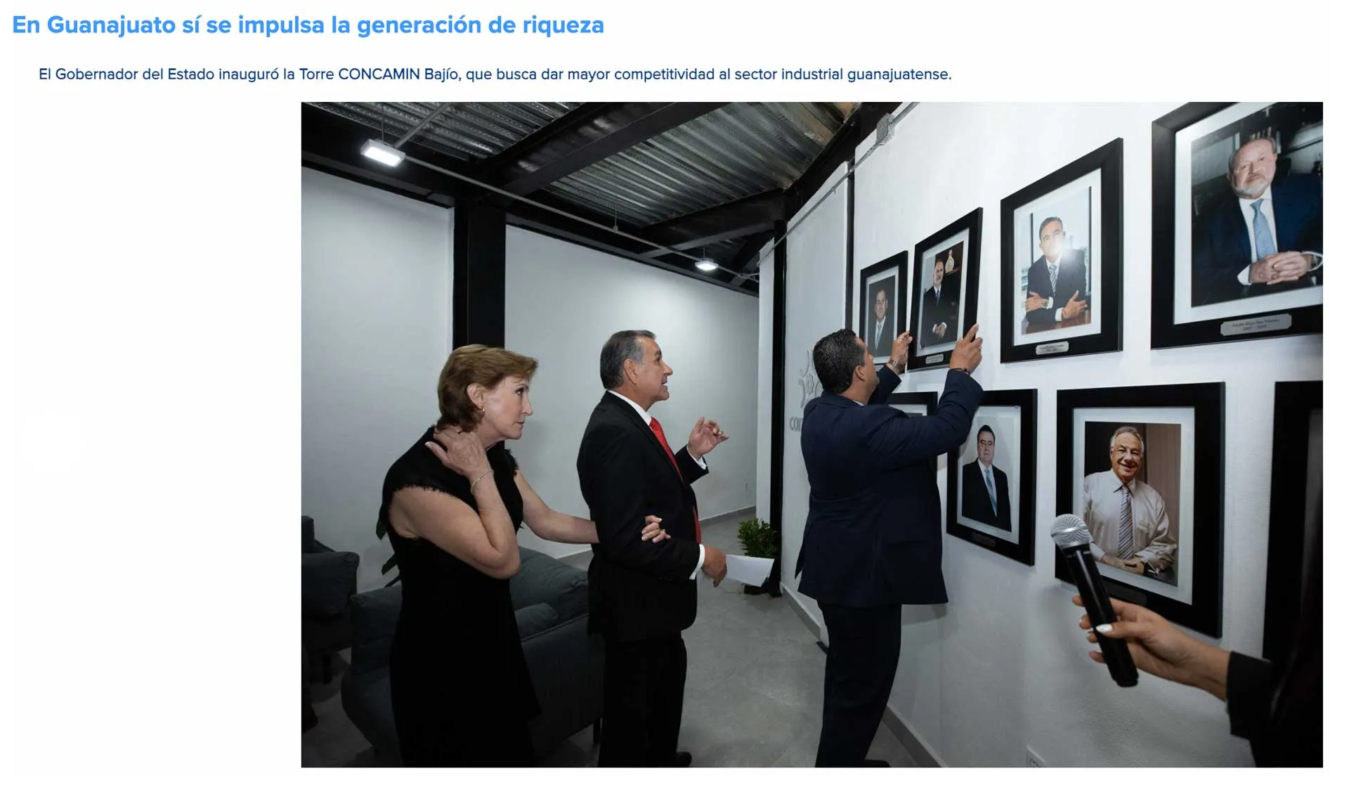 boletín informativo inauguración de la Torre Concamin.(El romance de Diego)