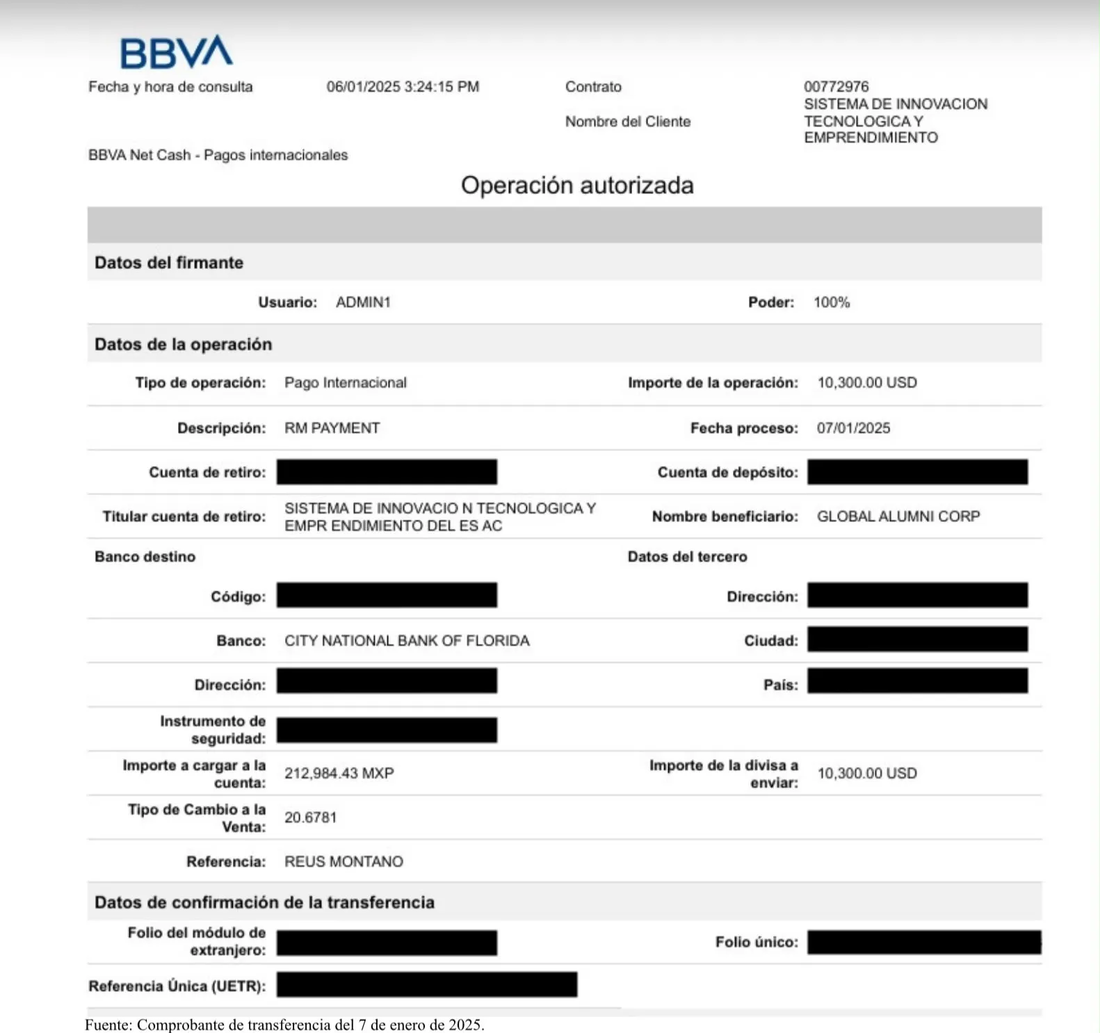 Última certificación pagada por empresa 