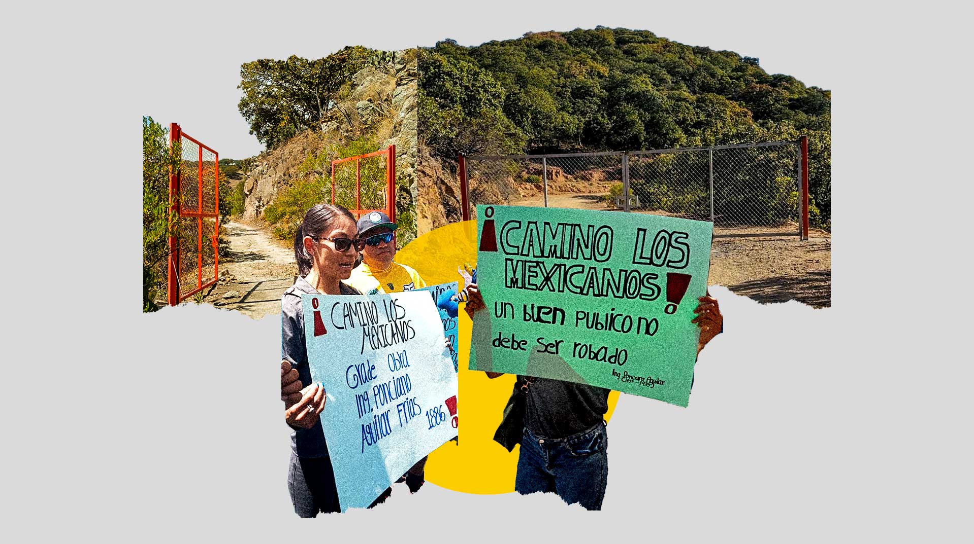 La familia Webb Murra, responsable de cierre de camino en Santa Rosa