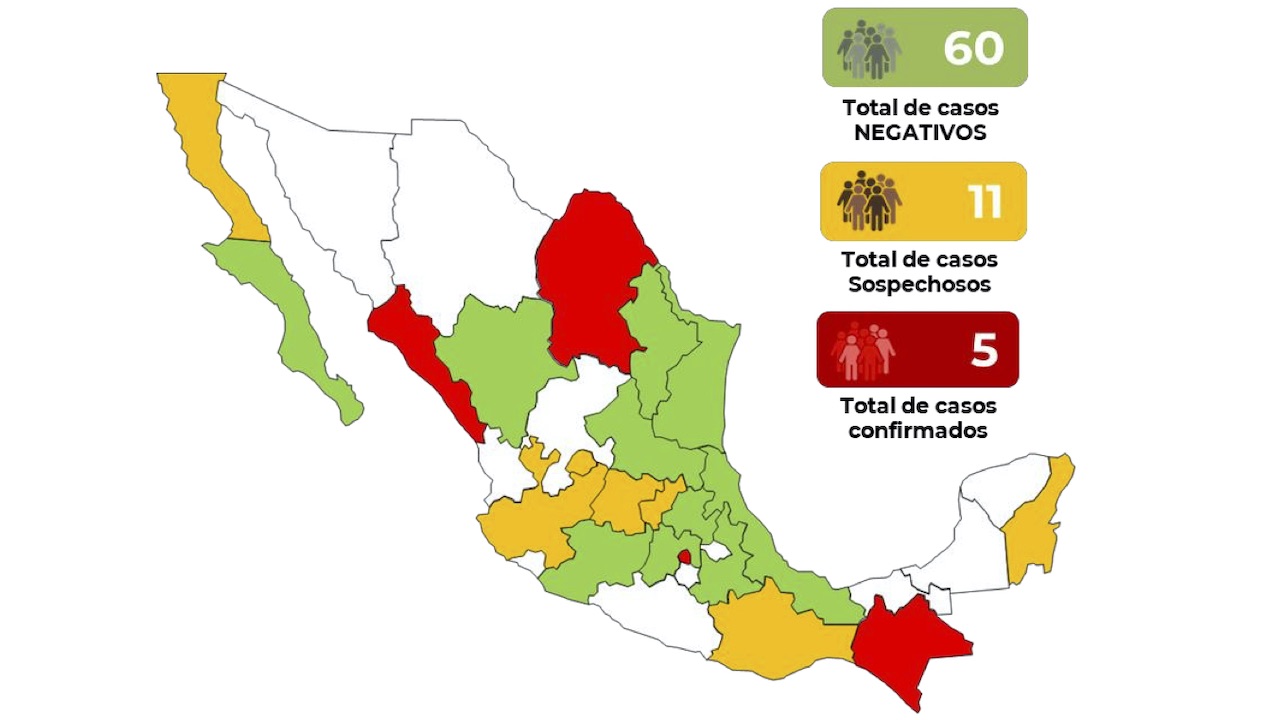 Concentra Guanajuato 4 de 11 casos sospechosos de Coronavirus, todos los afectados viajaron a Italia