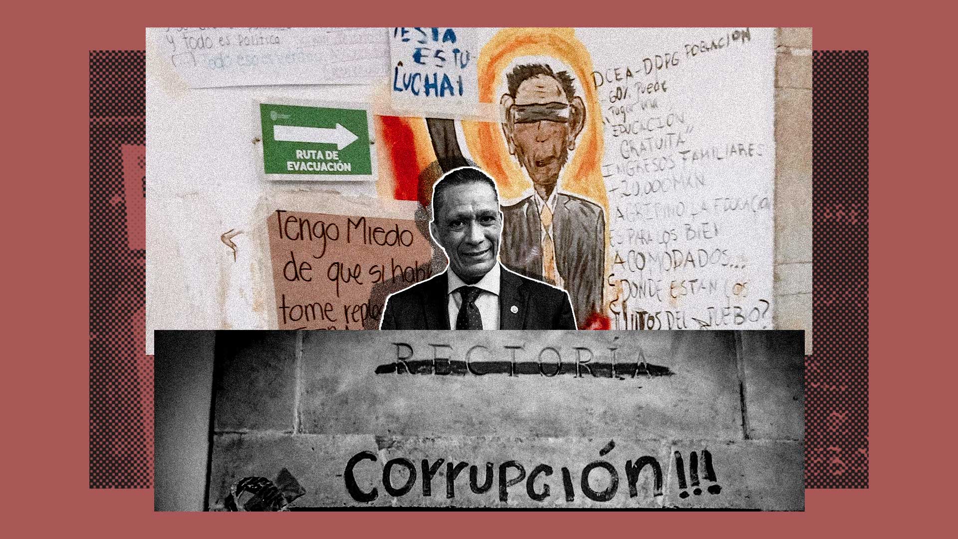 Protesta en UG escala con litigios penales y administrativos, mientras Agripino recibe homenaje en la UNAM