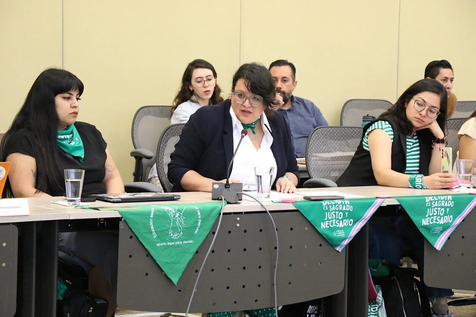 Colectivas y organizaciones se dieron cita para exponer argumentos a favor de la despenalización del aborto en el estado. Fotografía especial