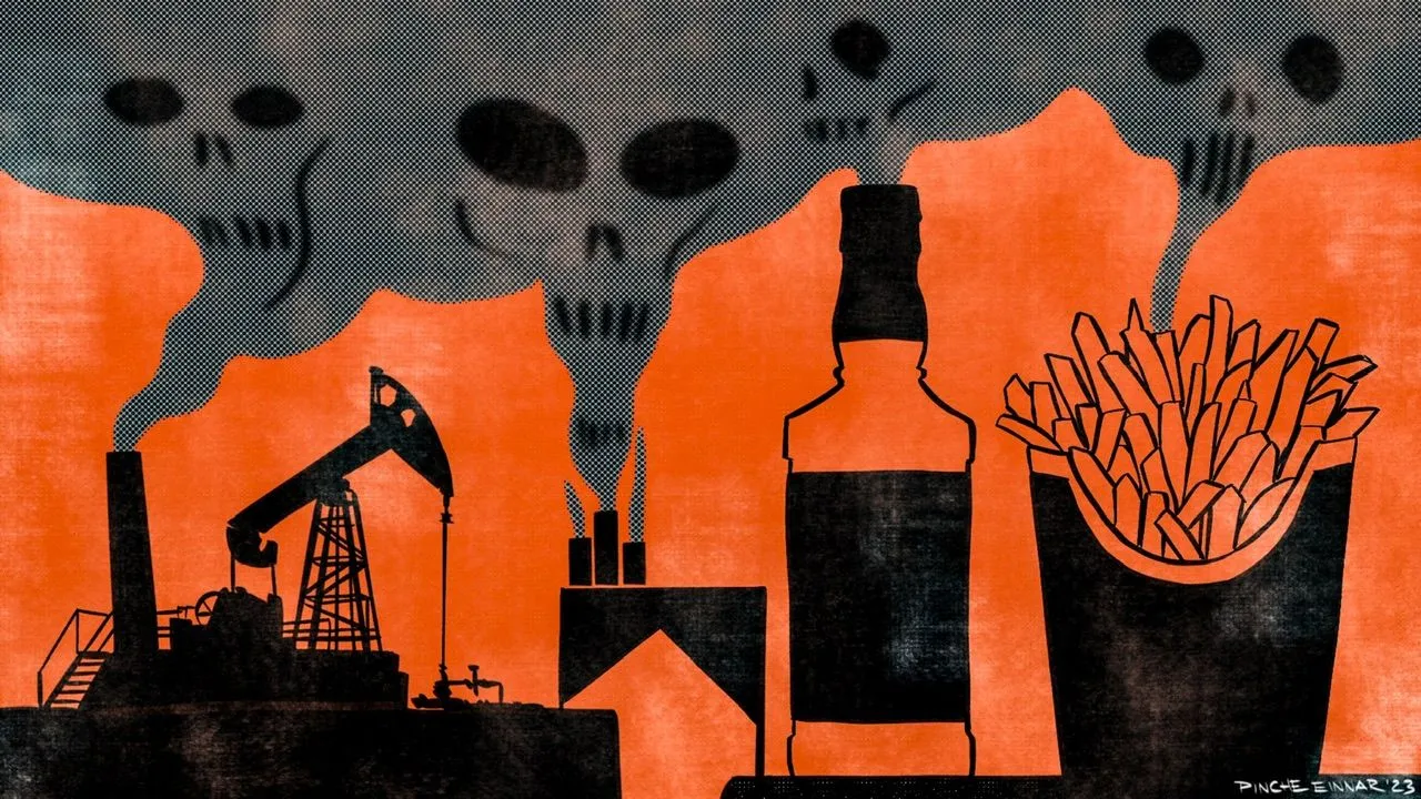 Tabaco, comida chatarra, alcohol y combustibles fósiles, causan un tercio de las muertes en el mundo