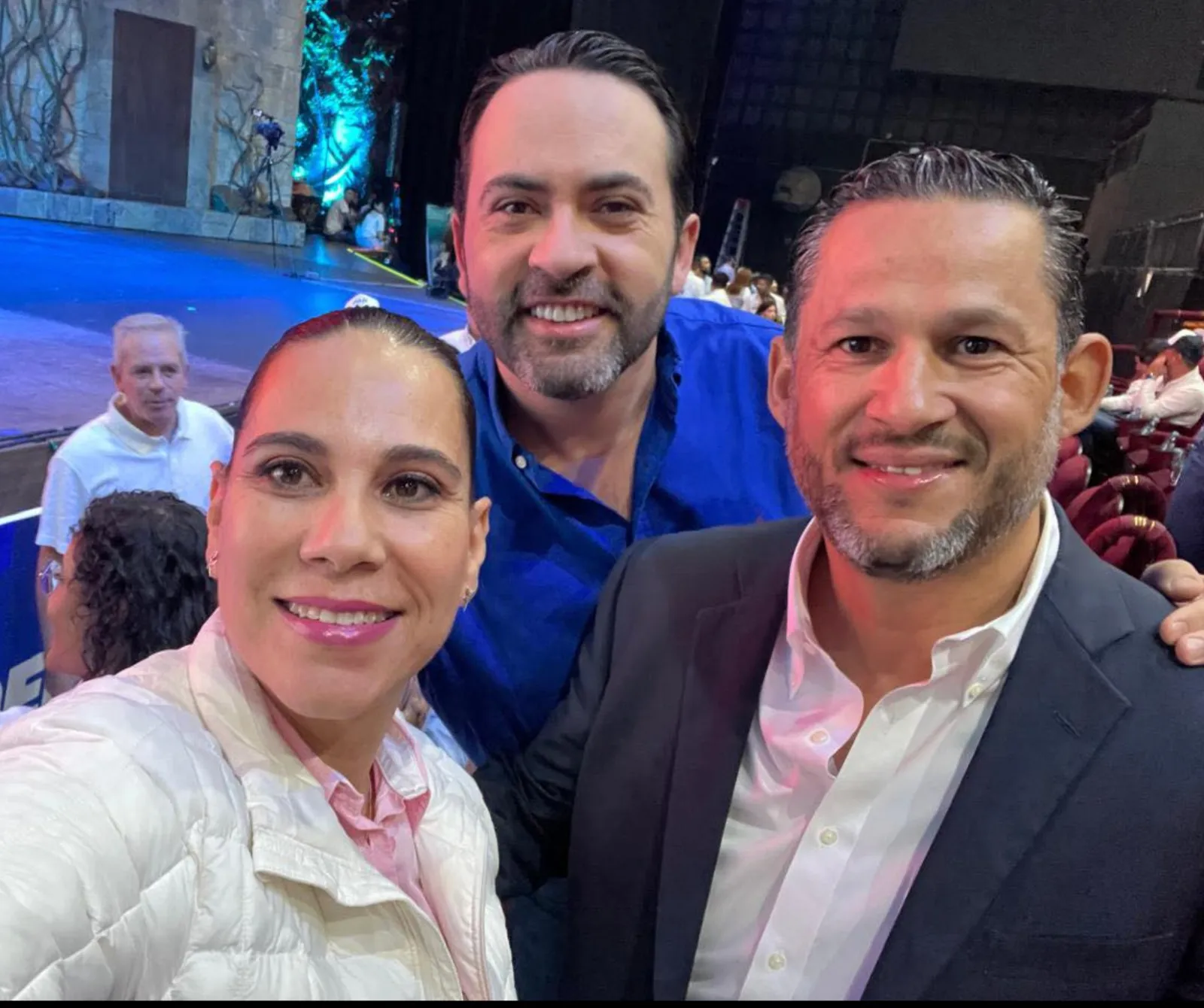 Lorena Alfaro, Aldo Márquez y Diego Sinhue