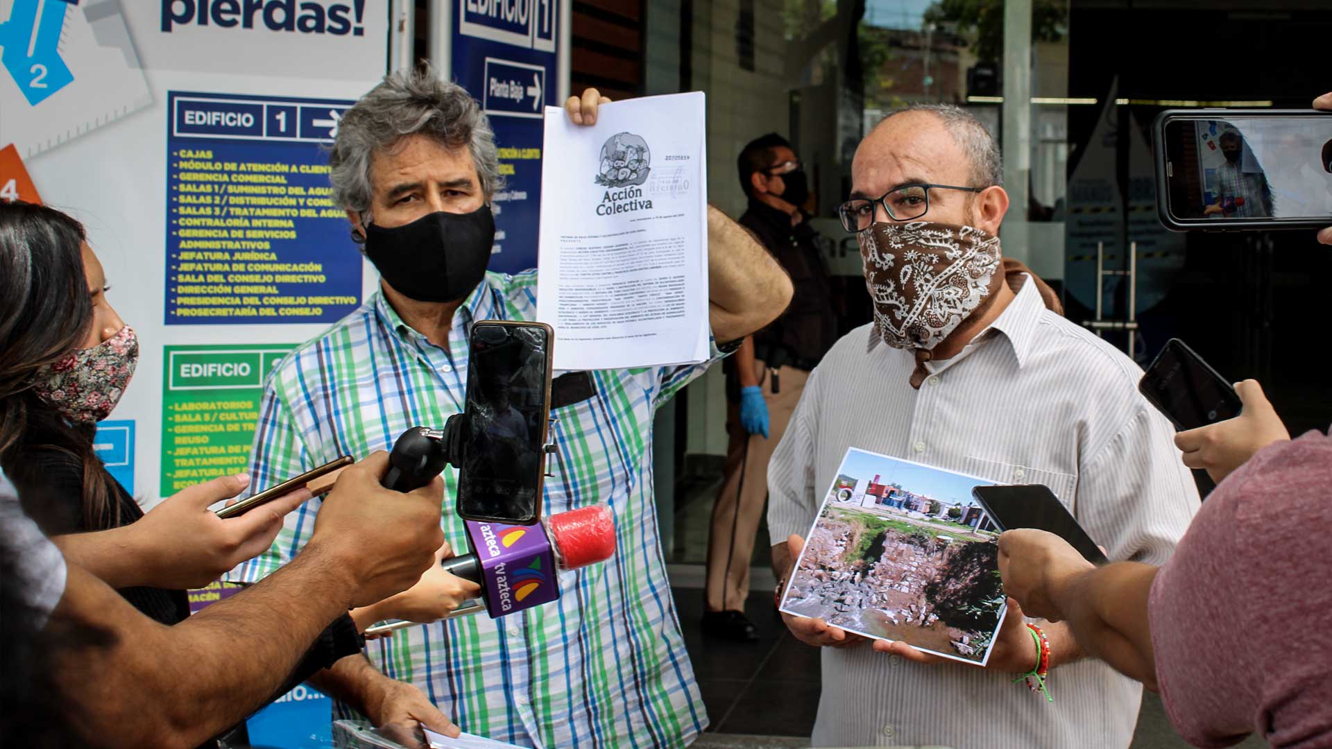 Activistas cumplen y denuncian formalmente a empresas contaminantes ante SAPAL