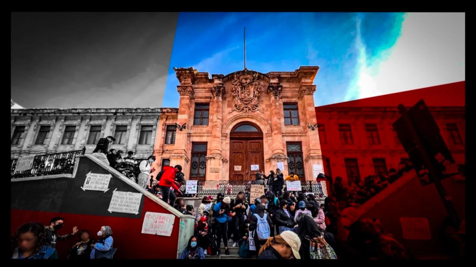 Protestan estudiantes normalistas por acoso y falta de seguridad