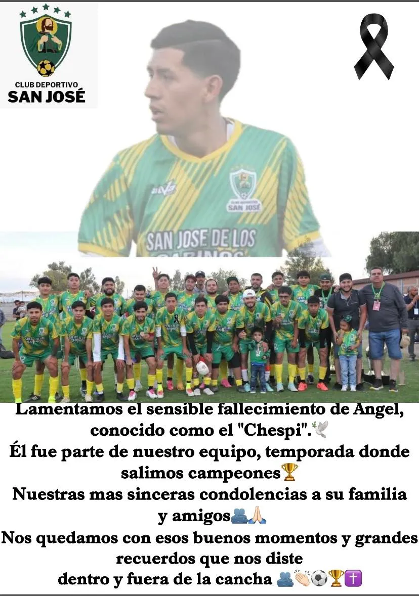 Condolencias de equipo por asesinato de Ángel González