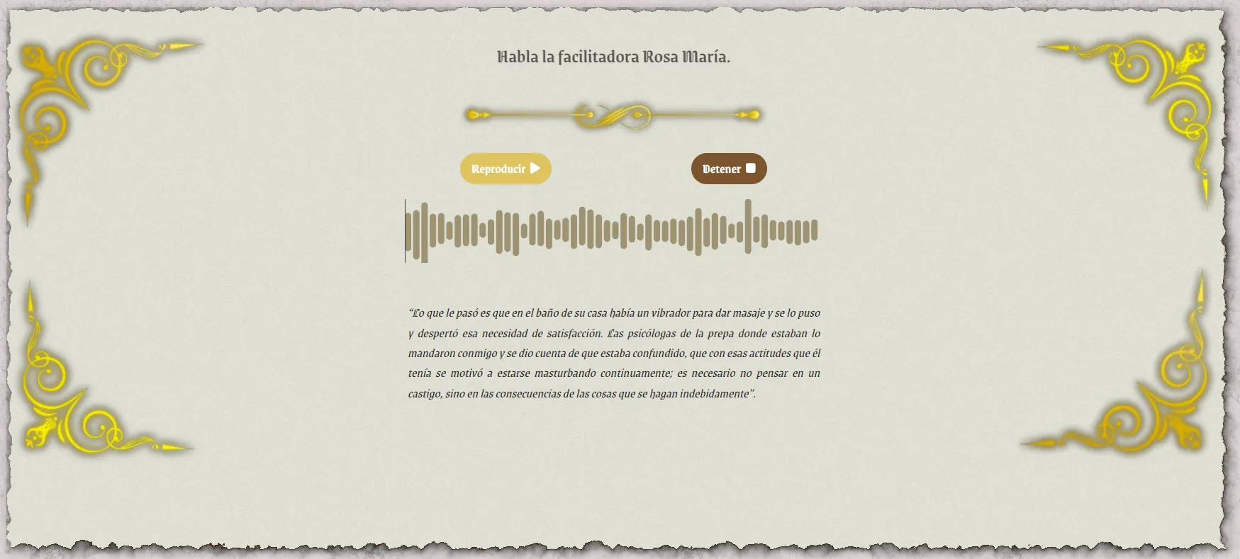 Facilitadora Rosa maría