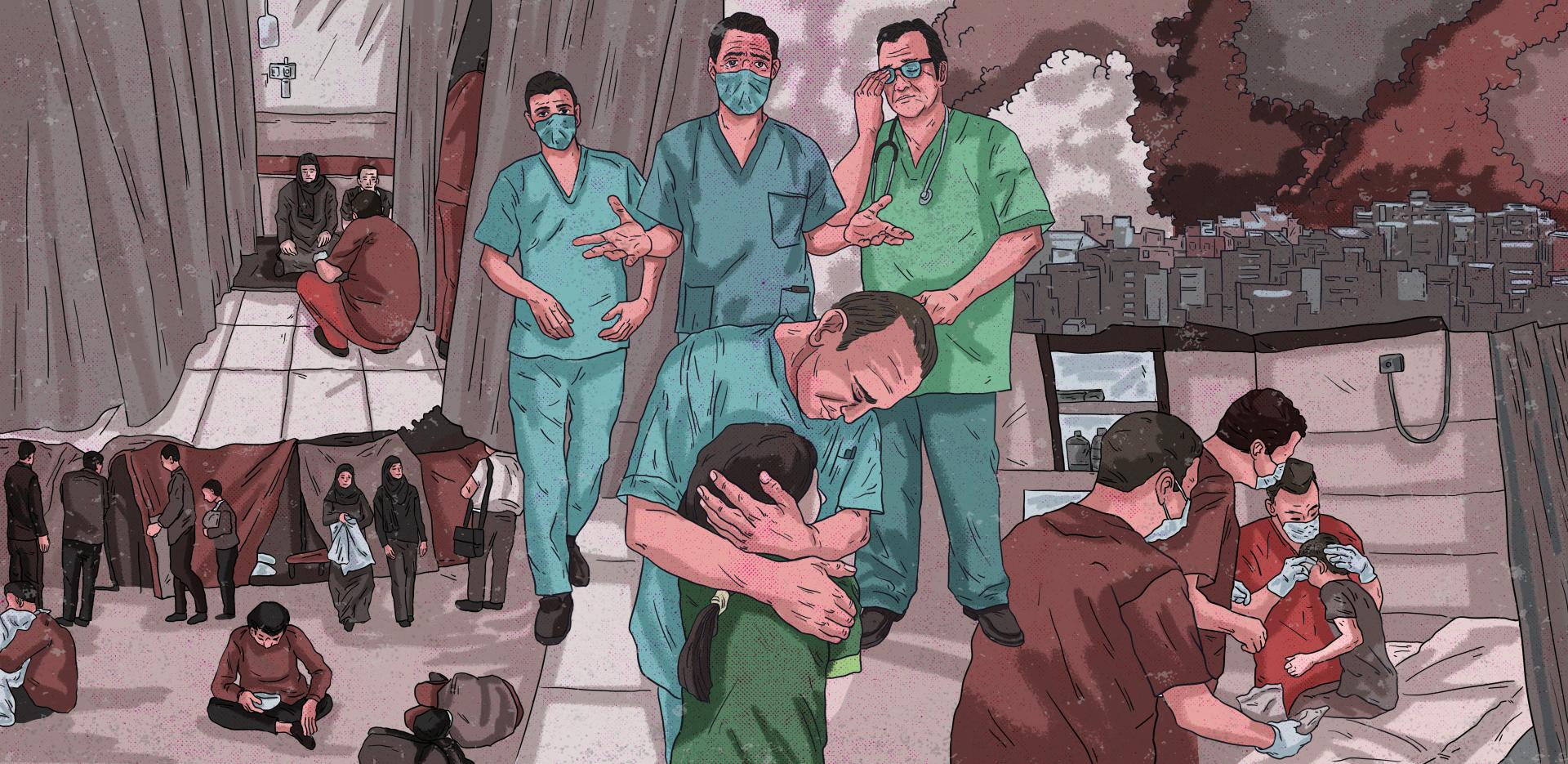 La agonía de un hospital en Gaza: testimonios desde el horror y la guerra