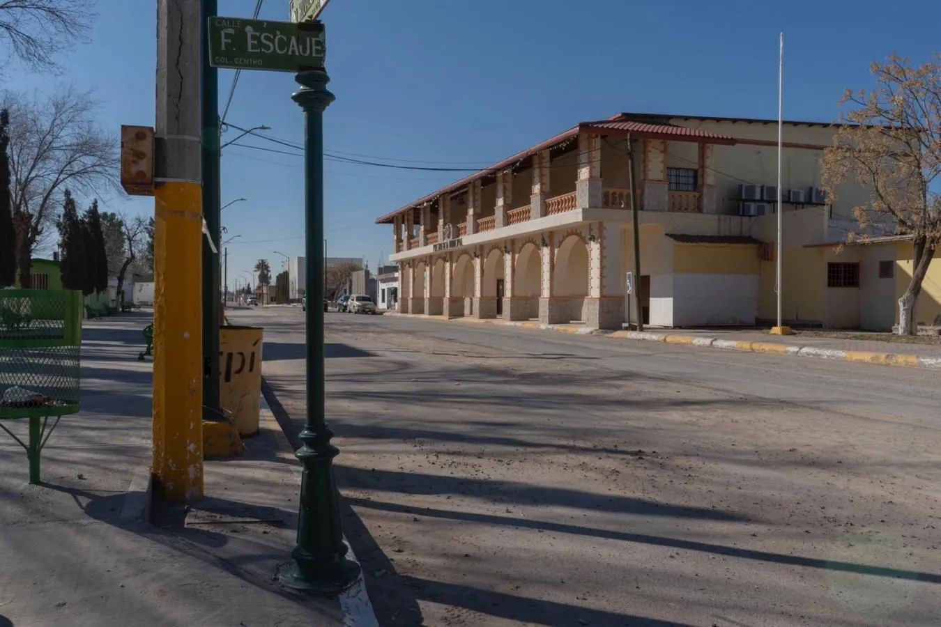 Edificio de la presidencia municipal en Guadalupe, poblado natal de Los Escajeda. Foto: Alicia Fernández / La Verdad